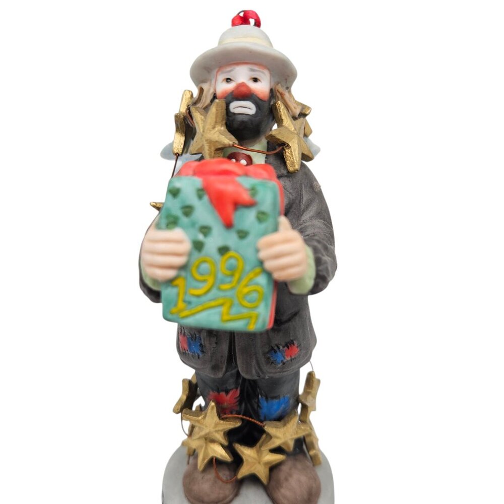 Vintage Flambro Emmett Kelly Jr Christmas Pageant 1996 Figurine No Box